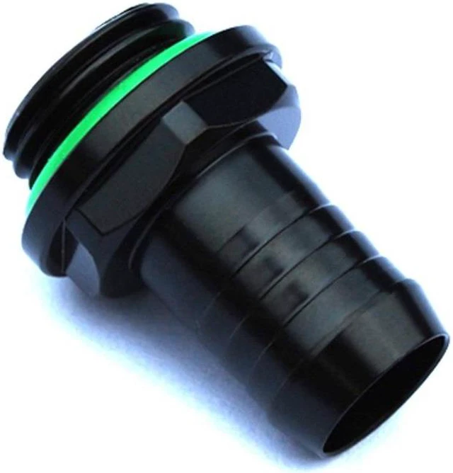 Alt view image 2 of 7 - Bitspower G1/4" to 3/8" Barb Fitting for Soft Tubing, Matte Black