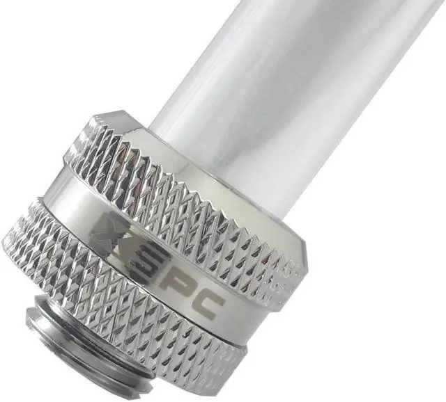 Alt view image 6 of 14 - XSPC G1/4" to 10mm ID, 14mm OD Rigid Tubing Fitting, Chrome