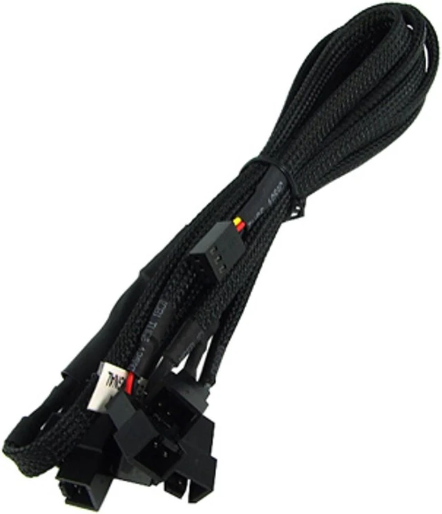 Main image of Y-Cable 3Pin Molex to 6x 3Pin Molex 60cm - black