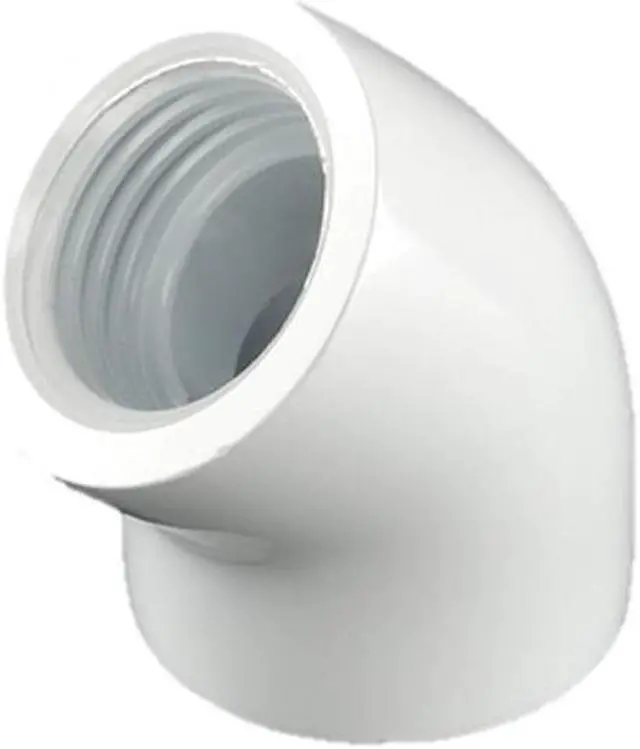Main image of Bitspower G1/4" Female to Female Extender Fitting, 45 Degree Angle, Deluxe White