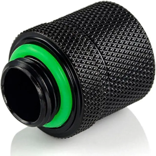 Alt view image 2 of 6 - Bitspower G1/4" to 3/8" ID, 1/2" OD Compression Fitting for Soft Tubing, CC2 Ultimate, Matte Black
