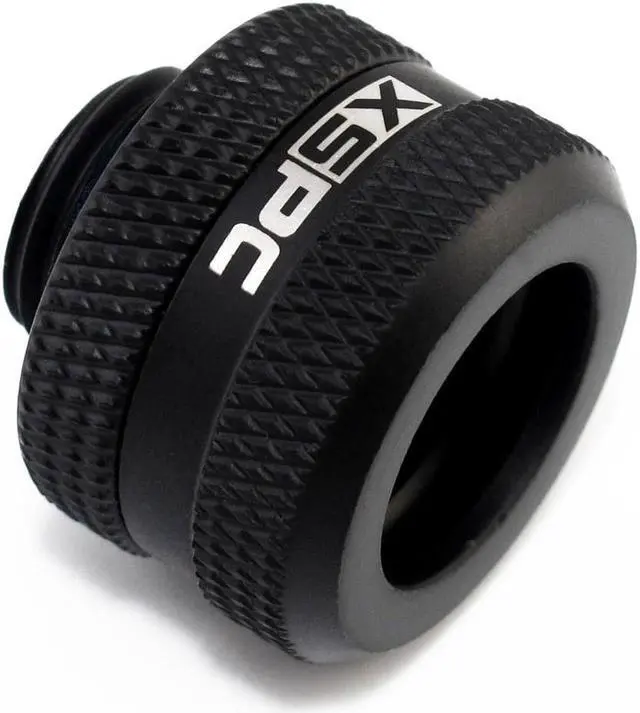 Main image of XSPC G1/4" to 10mm ID, 14mm OD Rigid Tubing Fitting (For use with XSPC Metal & PETG Tubing Only), Matte Black