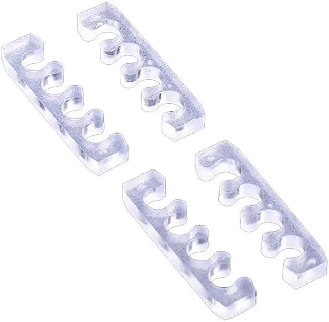 Alt view image 4 of 12 - Alphacool Eiskamm X4 Flat - 3mm Black - 4 pcs (24758)