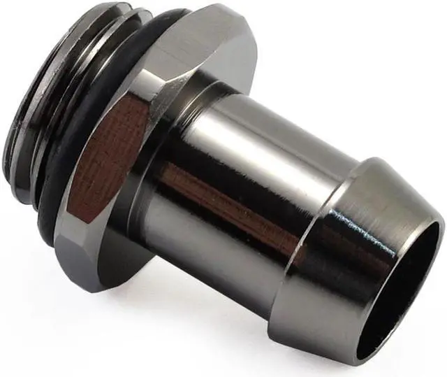 Alt view image 2 of 10 - XSPC G1/4" to 3/8" Barb Fitting for Soft Tubing, Black Chrome