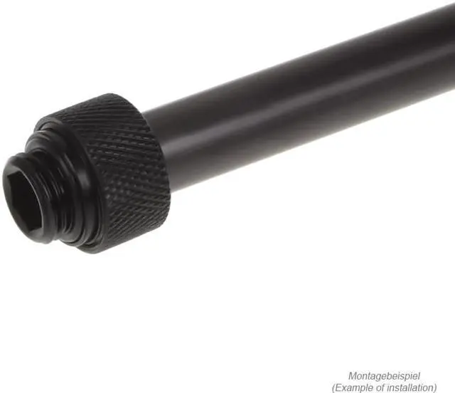 Alt view image 3 of 8 - Alphacool Eiszapfen G1/4" HardTube Compression Fitting for Carbon Tubes, 12mm OD, Black