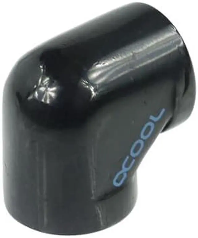 Alt view image 3 of 8 - Alphacool HF G1/4" Female to Female Fitting, 90 Degree Angle, Deep Black