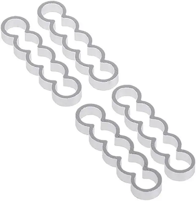 Alt view image 4 of 8 - Alphacool Eiskamm Aluminum X5 Flat - 4mm Silver- 4 pcs (24777)