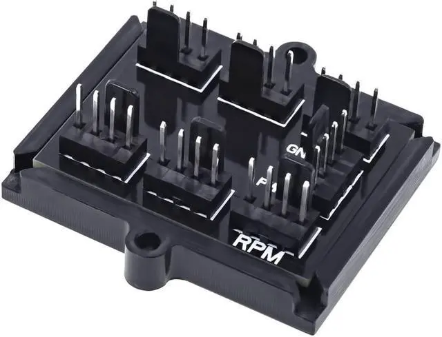 Alt view image 6 of 8 - Phobya 4-Pin PWM to 6x 4-Pin Fan Splitter PCB