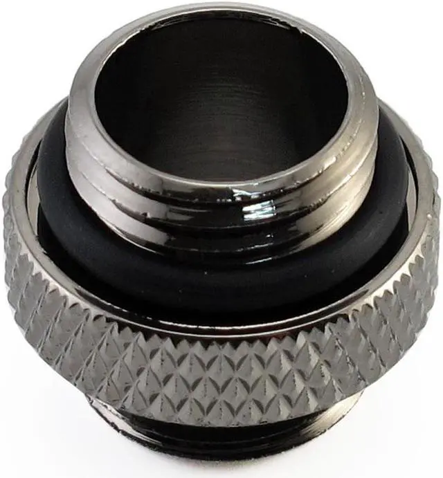 Alt view image 7 of 13 - XSPC G1/4" 5mm Male to Male Fitting, Black Chrome