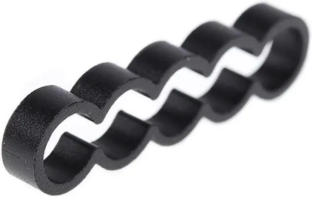 Alt view image 7 of 9 - Alphacool Eiskamm Aluminum X5 Flat - 4mm Black - 4 pcs (24768)