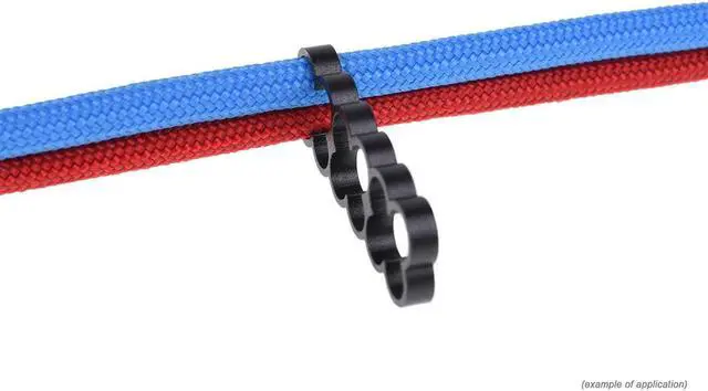 Alt view image 5 of 6 - Alphacool Eiskamm Aluminum X12 - 4mm Black - 4 pcs (24763)