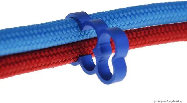 Alt view image 5 of 8 - Alphacool Eiskamm Aluminum X6 - 4mm Blue - 4 pcs (24788)