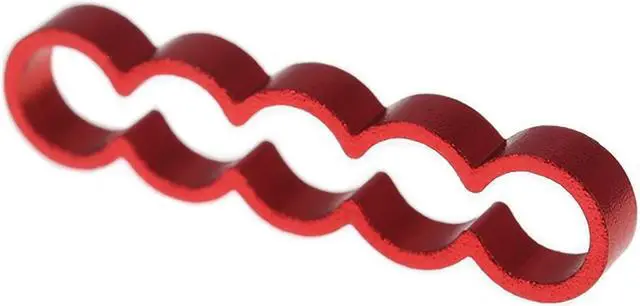 Alt view image 8 of 10 - Alphacool Eiskamm Aluminum X5 Flat - 4mm Red- 4 pcs (24786)