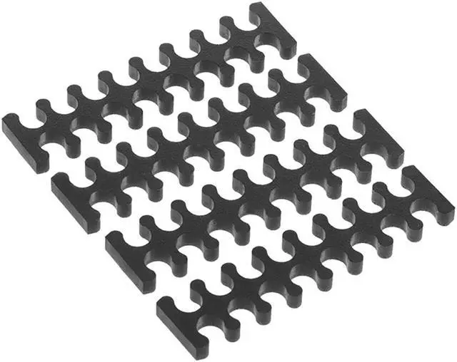 Alt view image 6 of 9 - Alphacool Eiskamm X16 Sleeved Cable Comb, 3mm, Black, 4-pack