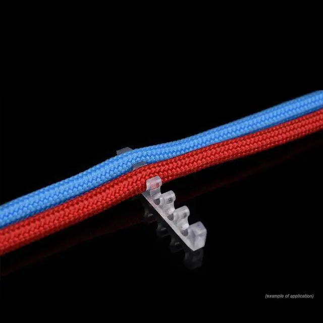 Alt view image 8 of 12 - Alphacool Eiskamm X5 Flat - 3mm Clear- 4 pcs (24750)