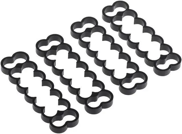 Alt view image 4 of 8 - Alphacool Eiskamm Aluminum X14 - 4mm Black - 4 pcs (24764)