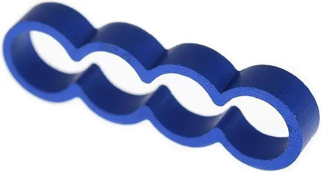 Alt view image 7 of 9 - Alphacool Eiskamm Aluminum X4 Flat - 4mm Blue - 4 pcs (24794)