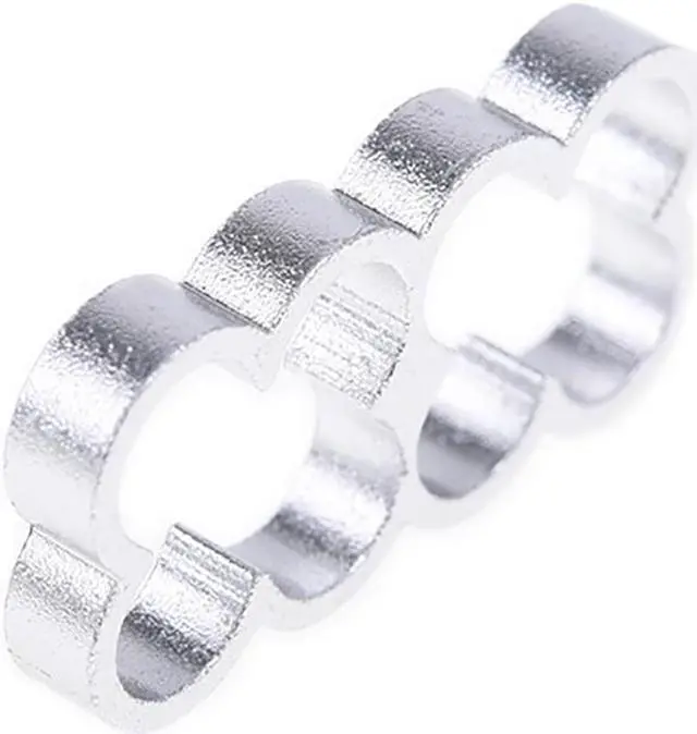 Alt view image 6 of 8 - Alphacool Eiskamm Aluminum X8 - 4mm Silver - 4 pcs (24771)