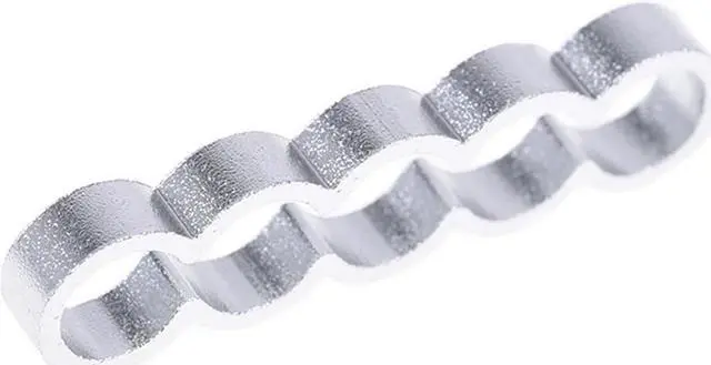 Alt view image 6 of 8 - Alphacool Eiskamm Aluminum X5 Flat - 4mm Silver- 4 pcs (24777)