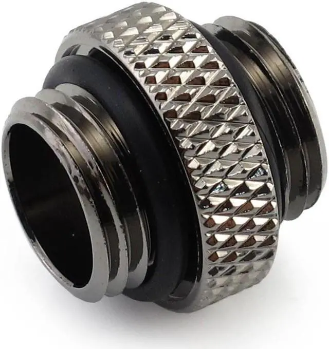Alt view image 6 of 13 - XSPC G1/4" 5mm Male to Male Fitting, Black Chrome