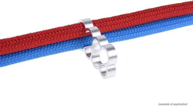 Alt view image 5 of 8 - Alphacool Eiskamm Aluminum X8 - 4mm Silver - 4 pcs (24771)