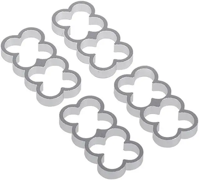 Alt view image 4 of 8 - Alphacool Eiskamm Aluminum X8 - 4mm Silver - 4 pcs (24771)