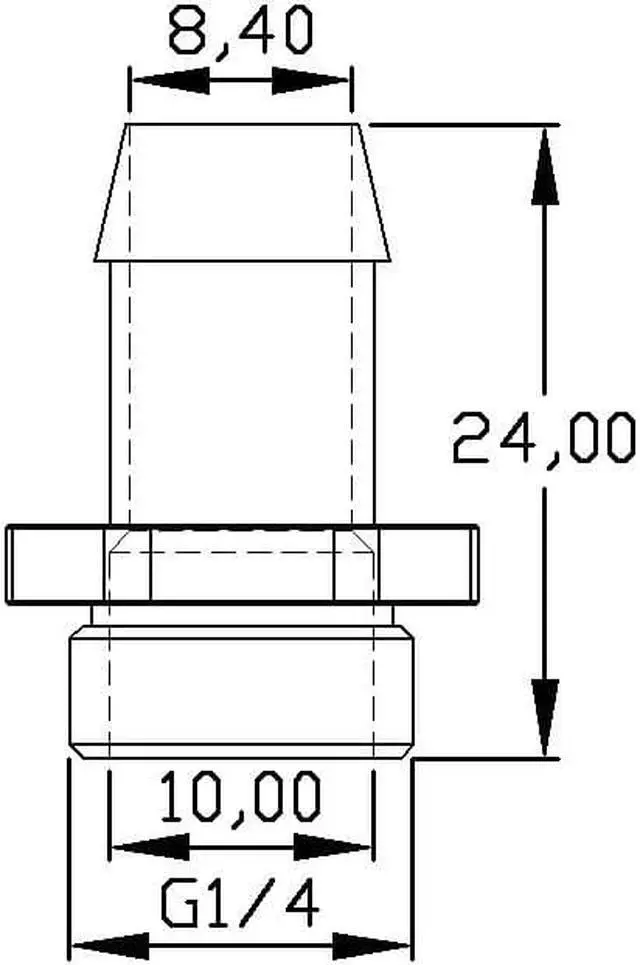 Alt view image 3 of 4 - XSPC G1/4 to 3/8 Barb Fitting, Chrome, 4-pack