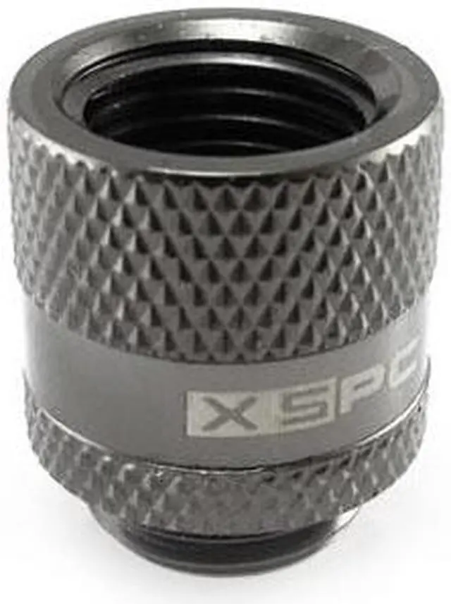 Alt view image 2 of 6 - XSPC G1/4" Male to Female Rotary Fitting, Black Chrome, 4-pack