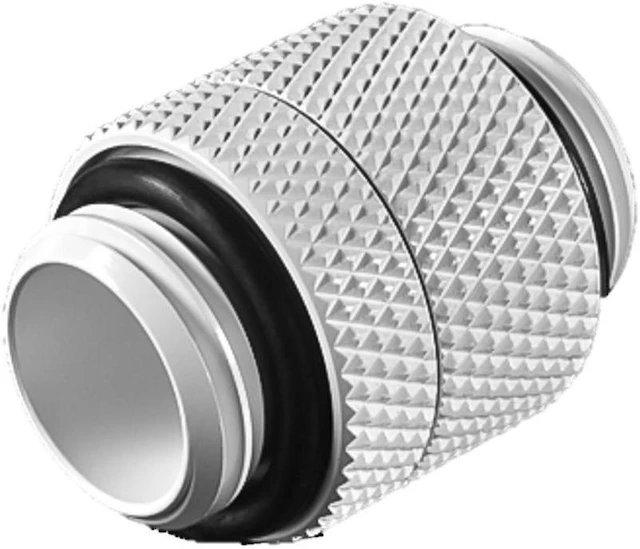 Main image of Bitspower G1/4" Male to Male Extender Fitting (14mm), Rotary, Deluxe White