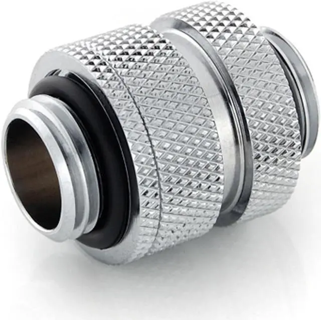 Alt view image 6 of 7 - Bitspower G1/4" Adjustable Aqua Link Pipe (16-22mm), Silver Shining