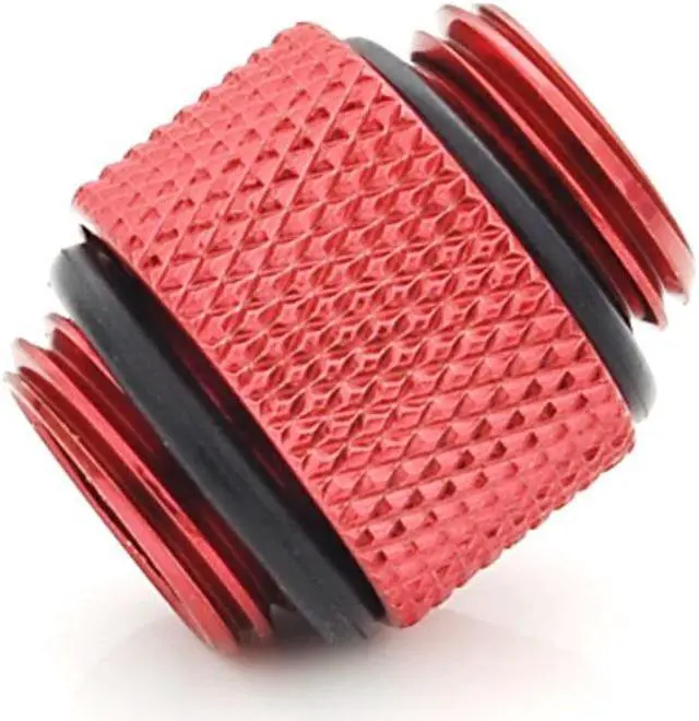 Alt view image 2 of 2 - Bitspower G1/4" 10mm Male to Male Fitting, Deep Blood Red