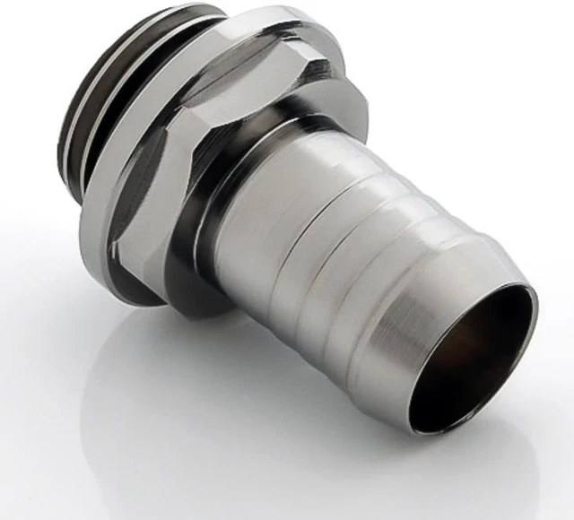 Alt view image 2 of 5 - Bitspower G1/4" to 3/8" Barb Fitting for Soft Tubing, Black Sparkle, 4-pack