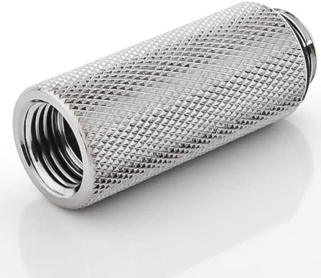 Alt view image 5 of 7 - Bitspower G1/4" Male to Female Extender Fitting, 40mm, Silver Shining