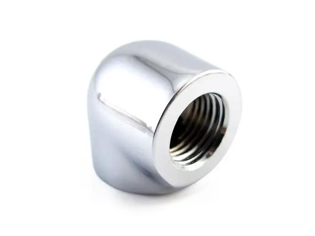 Alt view image 2 of 7 - XSPC G1/4" Female to Female 90 Degree Elbow Fitting, Chrome, 4-pack