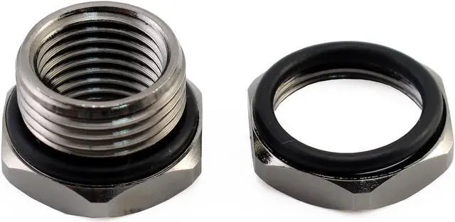 Alt view image 3 of 8 - XSPC G1/4" to G1/4" Bulkhead, Black Chrome