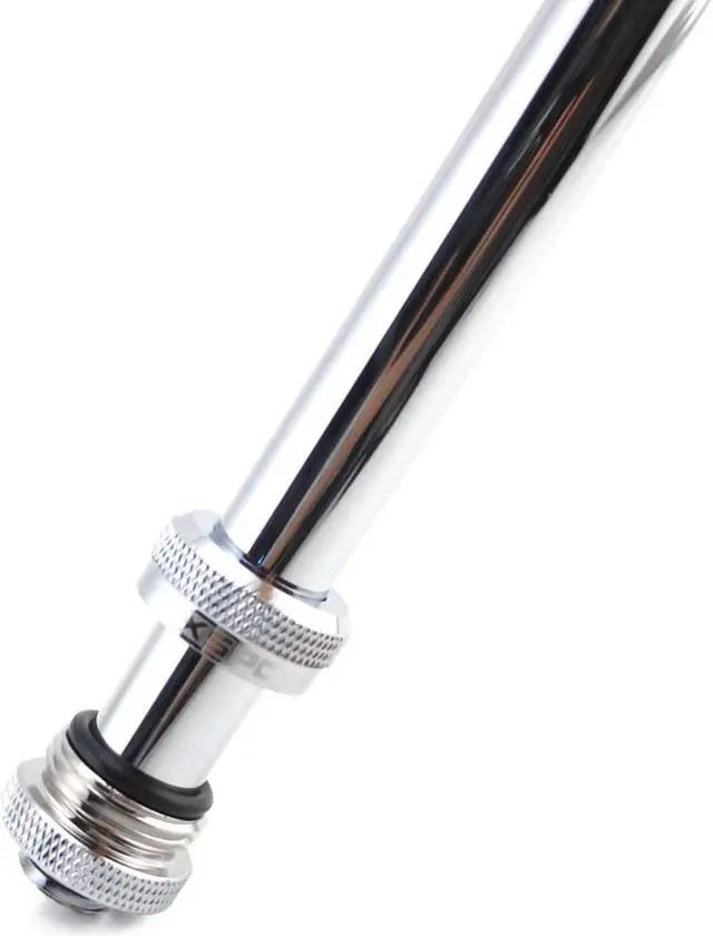 Alt view image 7 of 14 - XSPC G1/4" to 10mm ID, 14mm OD Rigid Tubing Fitting, Chrome, 6-pack