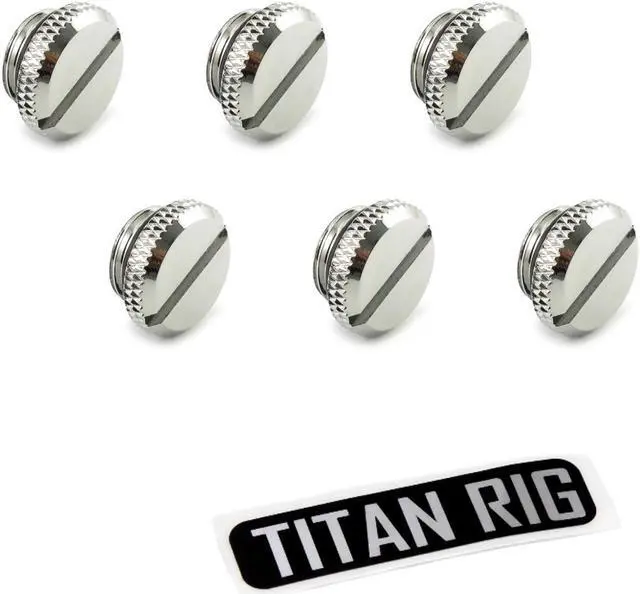 Main image of XSPC G1/4" Plug V2, Chrome, 6-pack