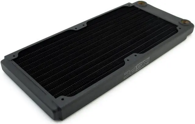 Alt view image 7 of 14 - XSPC TX240 Ultra Thin Radiator, 120mm x 2, Dual Fan, Black