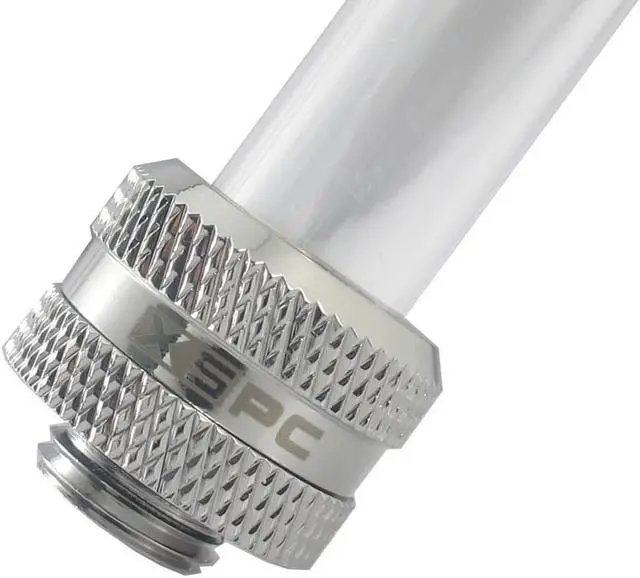 Alt view image 6 of 14 - XSPC G1/4" to 10mm ID, 14mm OD Rigid Tubing Fitting, Chrome, 6-pack