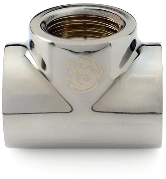 Alt view image 4 of 8 - Bitspower T-Block Fitting with Triple G1/4" Female, Black Sparkle