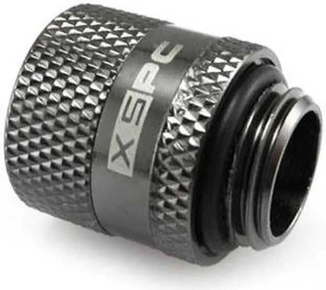 Alt view image 3 of 6 - XSPC G1/4" Male to Female Rotary Fitting, Black Chrome, 4-pack