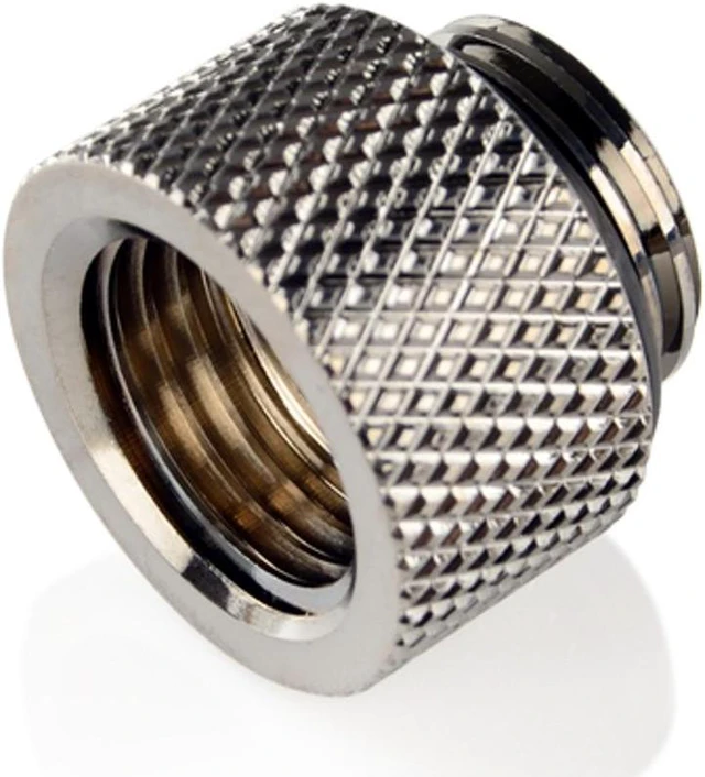 Main image of Bitspower G1/4" 10mm Male to Female Fitting, Black Sparkle