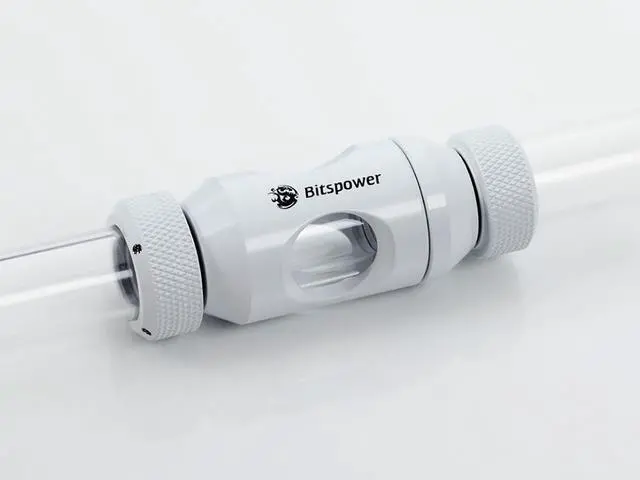 Alt view image 3 of 7 - Bitspower G1/4" In-Line Filter, Deluxe White