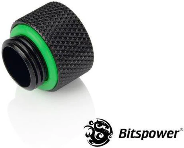 Alt view image 2 of 5 - Bitspower G1/4" 10mm Male to Female Fitting, Matte Black