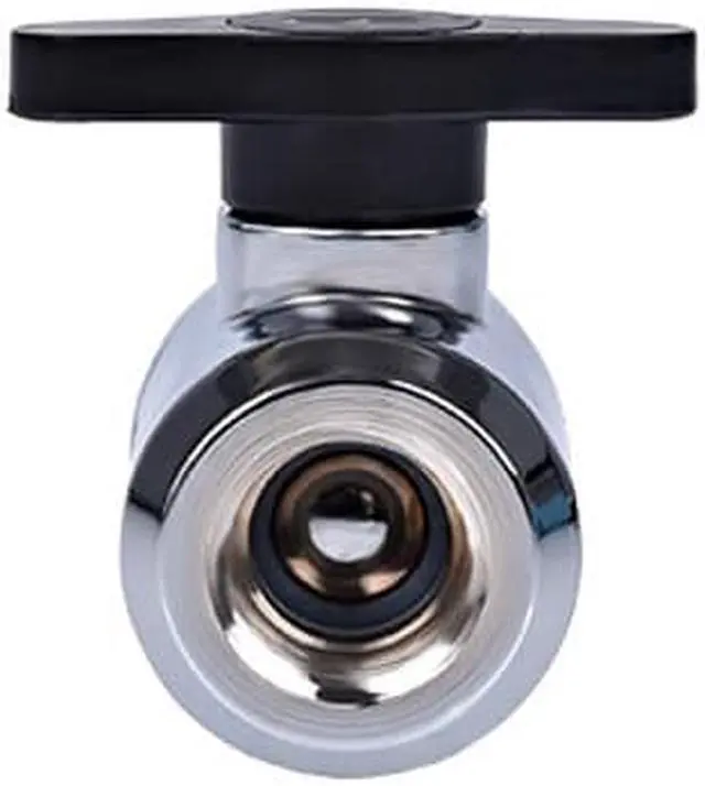 Alt view image 3 of 9 - Alphacool G1/4" Eiszapfen Series 2-way Ball Valve, Chrome
