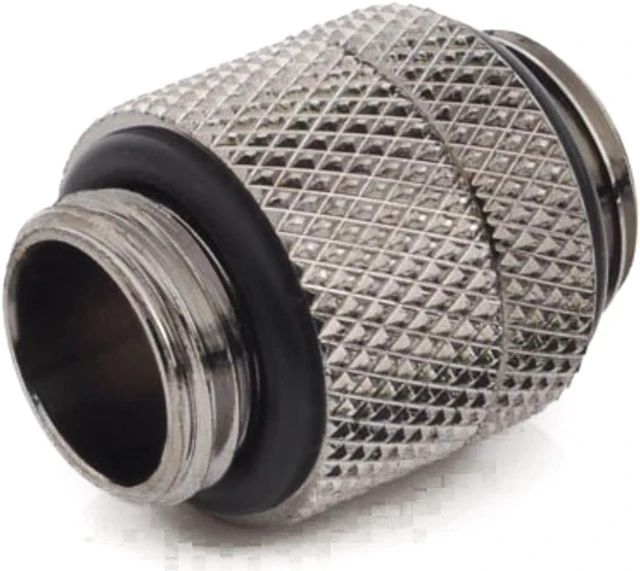 Alt view image 5 of 7 - Bitspower G1/4" Male to Male Extender Fitting (14mm), Rotary, Black Sparkle
