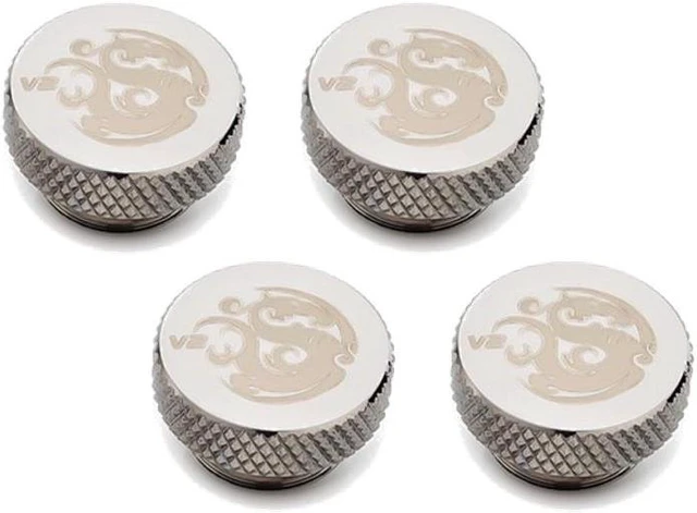 Main image of Bitspower G1/4" Stop Fitting V2, Black Sparkle, 4-pack