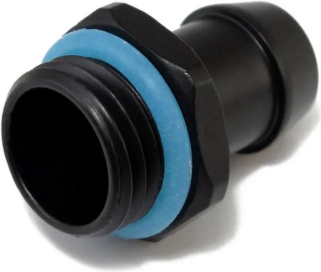 Alt view image 2 of 5 - XSPC G1/4" to 3/8" Barb Fitting for Soft Tubing, Matte Black, 6-pack