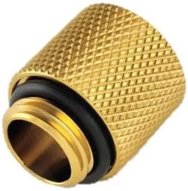 Alt view image 2 of 4 - Bitspower G1/4" Male to Female Extender Fitting, 15mm, True Brass