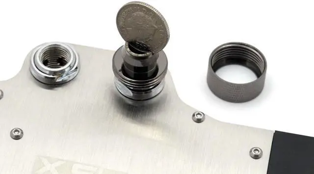 Alt view image 4 of 7 - XSPC G1/4" to 1/2" ID, 3/4" OD Compression Fitting V2 for Soft Tubing, Chrome